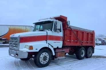 1992 White GMC Tandem Axle Dump Truck